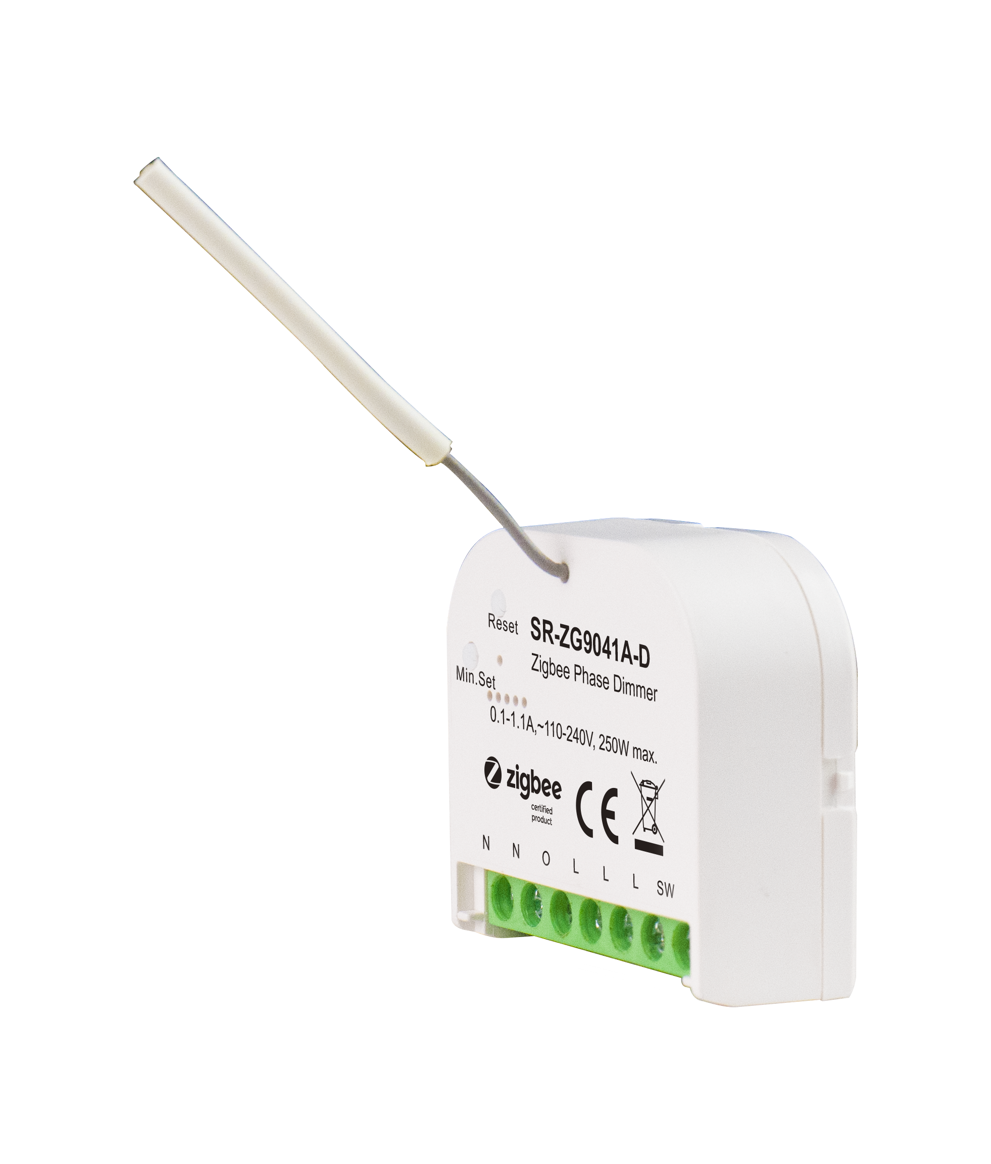 ZigBee Mini AC Triac Phase-Cut Dimmer Single Live Wire with