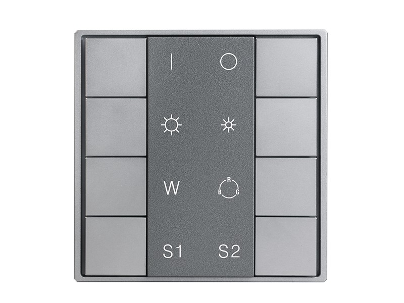 Ultra Slim Metal 8-Fold KNX Push Button SR-KN9551NK8