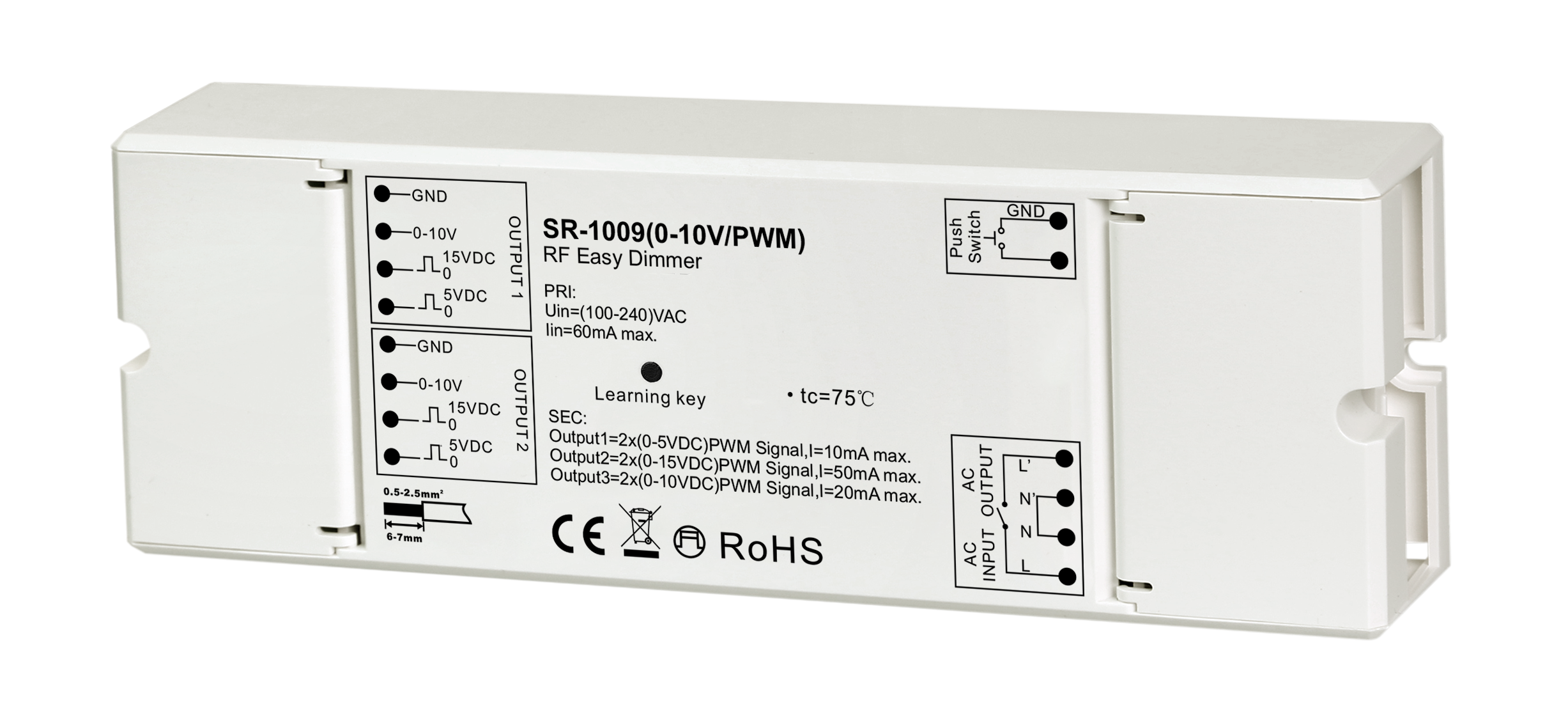 RF To 0-10V/PWM SR-1009-0-10V-PWM