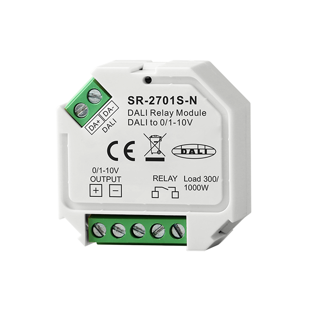 DALI Relay Module + DALI to 0/1-10V Converter SR-2701S-N