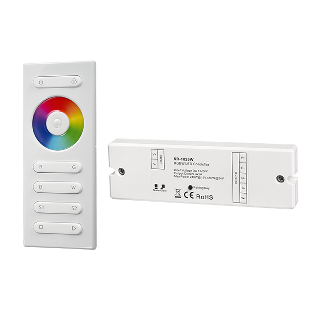 RF RGBW Color Controller & Remote Kit SR-2839W+SR-1029W