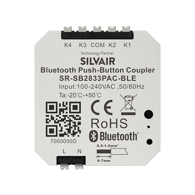 Ble Button BLE Push-Button Coupler SR-SB2833PAC-BLE