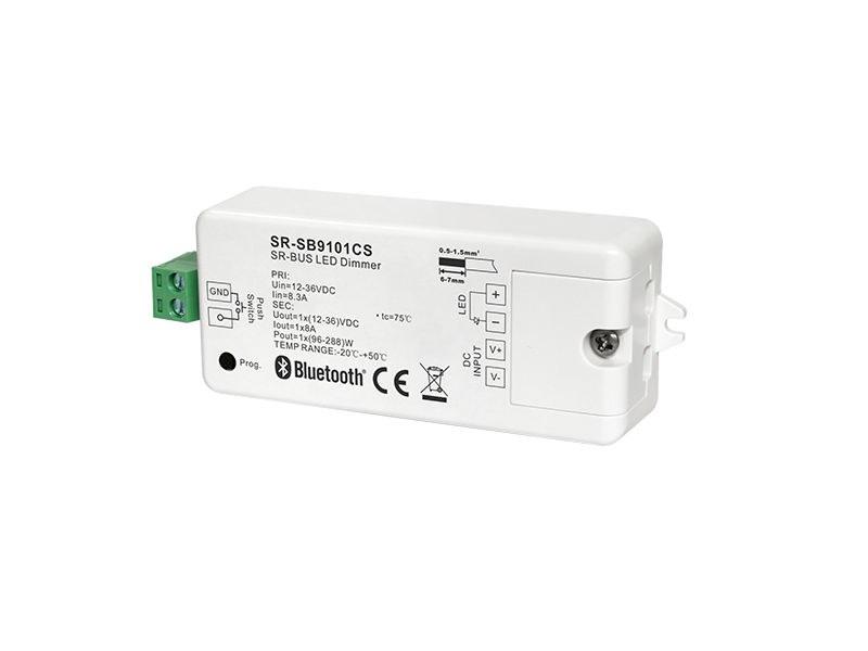 12-48VDC LED push dimmer RF