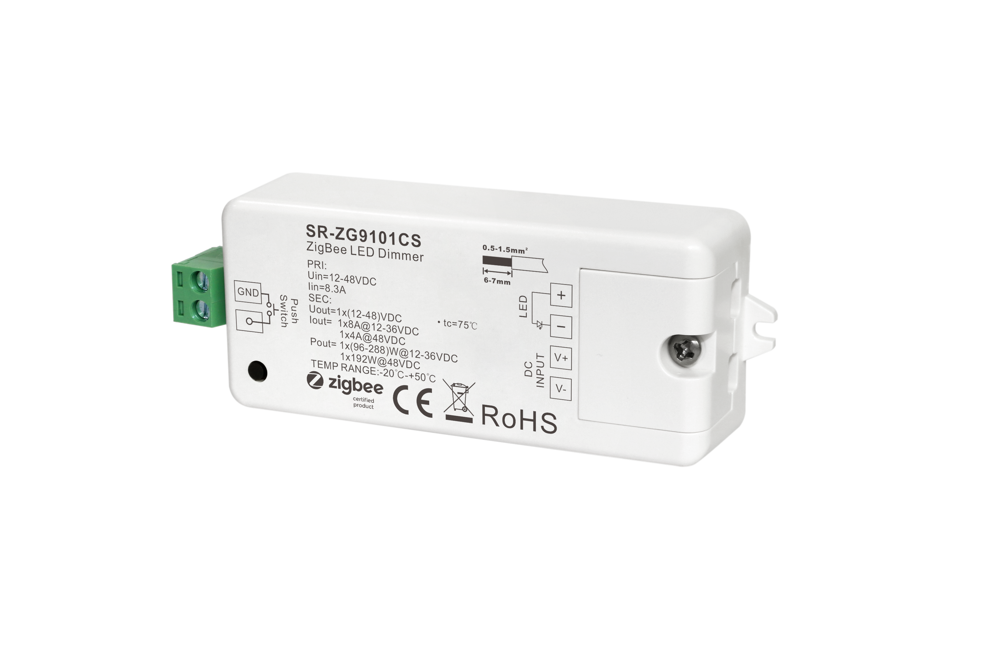 Push Compatible Constant Voltage Single Channel Zigbee LED Push Compatible Constant Voltage Single Channel Zigbee LED