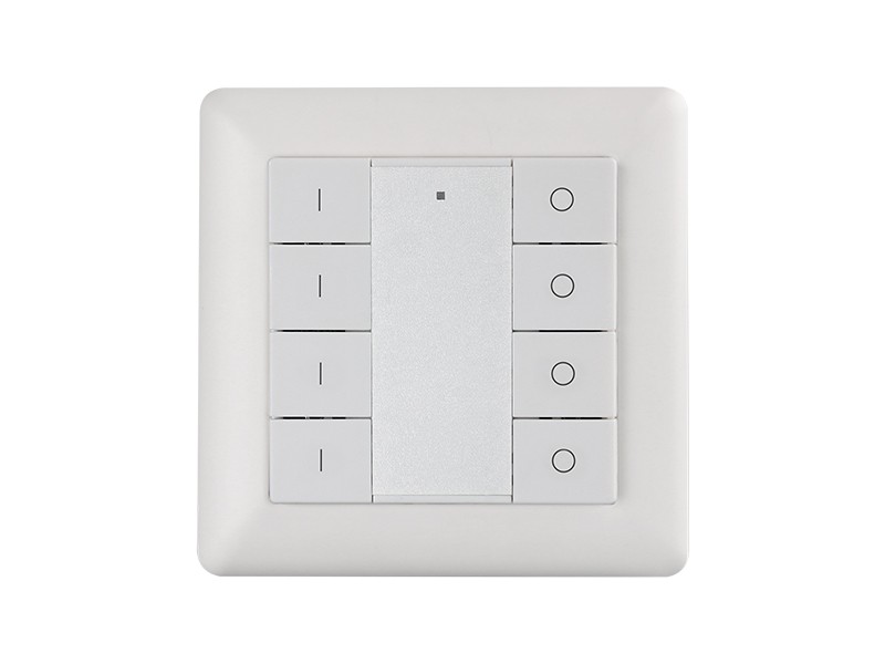 Single Color Wall Mounted 4 Groups ZigBee Push Button Remote