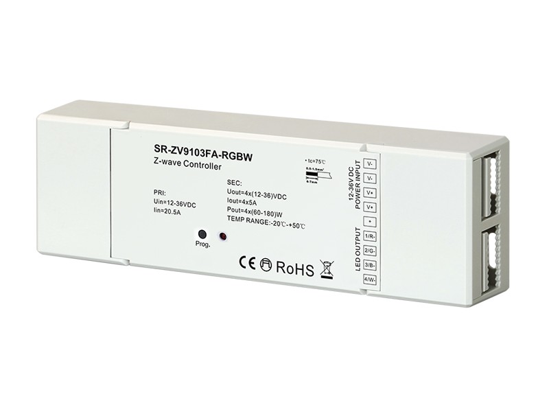 RGBW Z Wave Touch Panel Secondary Controller SR-ZV9001T4-RGBW-EU