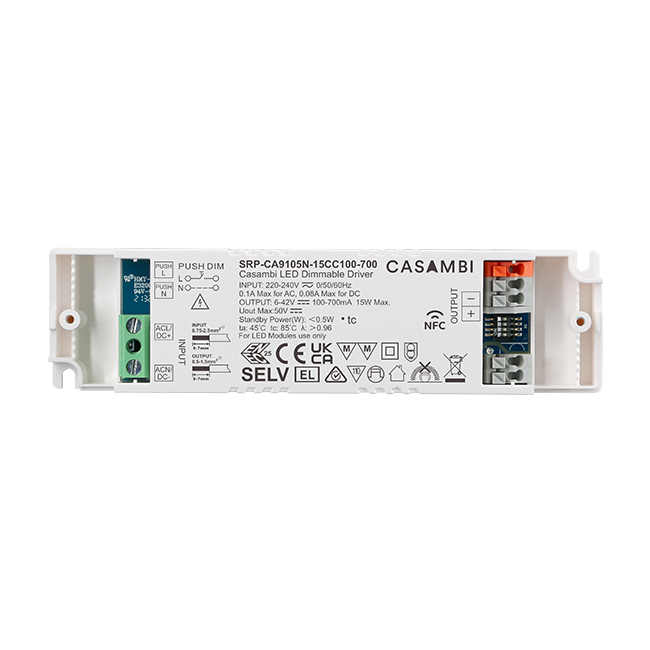 LA CASA ACUSTICA LCA-PS101VA 18V クリーン電源 Casambi 15W 1CH NFC Enabled LED Driver (Constant Current) SRP