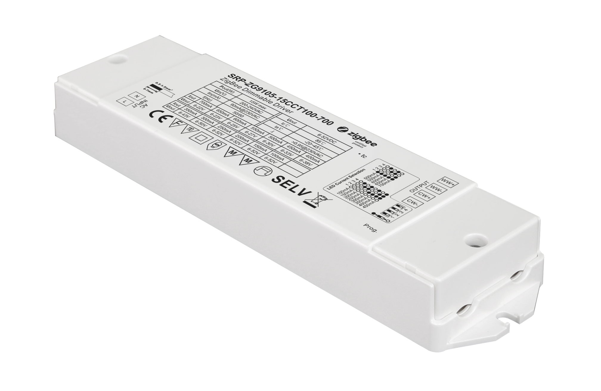 2 Channels 15W Constant Current ZigBee LED Color Temperature