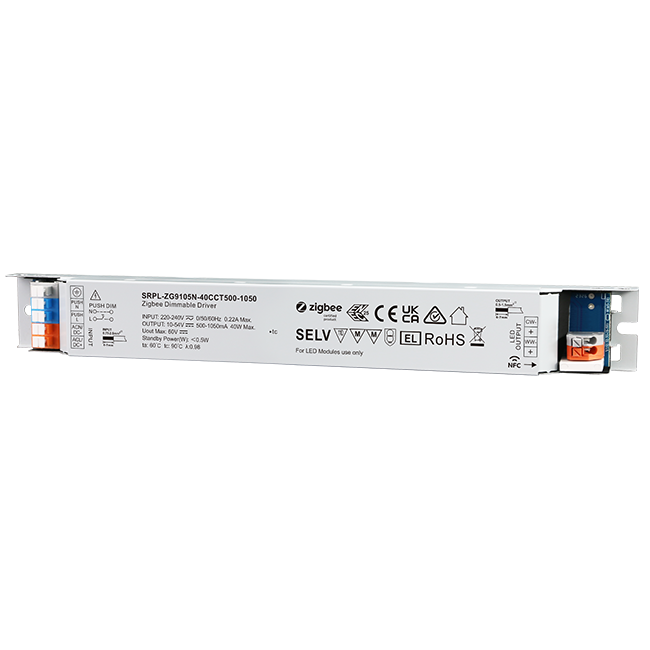 40W 2CH Zigbee NFC Enabled LED Driver(Constant Current) SRPL