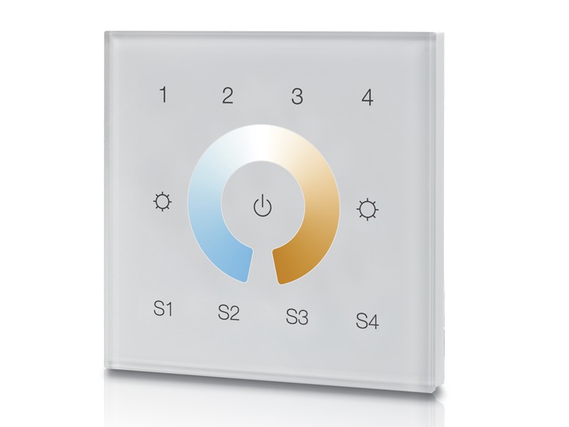 4 Groups Touch Panel Dual Color Z Wave Secondary Controller