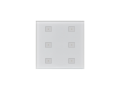 6-Key DALI Wall Switch Touch Panel SR-2422T6-DA2