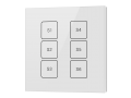 6-Key DALI Wall Switch Touch Panel SR-2422T6-DIM-G1-S6