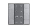Ultra Slim Push Button CCT DALI DT8 Group&Scene Controller SR-2422NK8-CCT-G1-S2