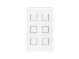 6-Key DALI Wall Switch Touch Panel SR-2422T6-DA2(US)