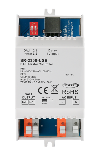 DIN Rail DALI Master Controller SR-2300-USB