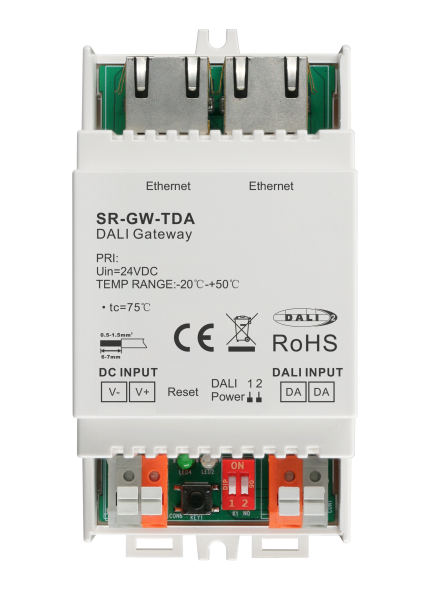 TUYA IoT Smart DALI Gateway Working with Light and Space SR-GW-TDA