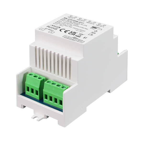 4CH 4x12A DIN Rail DALI DALI-2 Relay Switch SR-2701DIN-DT7