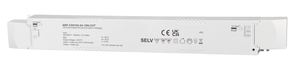 150W 24VDC 2 Channels Constant Voltage Casambi Dimmable LED Driver SRP-CS9105-24-150LCVT