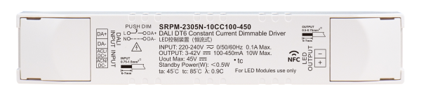 10W Mini DALI DT6 NFC LED Driver (Constant Current) SRPM-2305N-10CC100-450