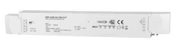 100W  2 Channels 24VDC DALI DT8 LED Constant Voltage Driver SRP-2309-24-100LCVT
