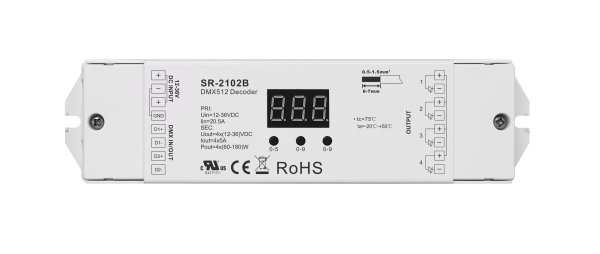 Constant Voltage DMX512 Decoder SR-2102B