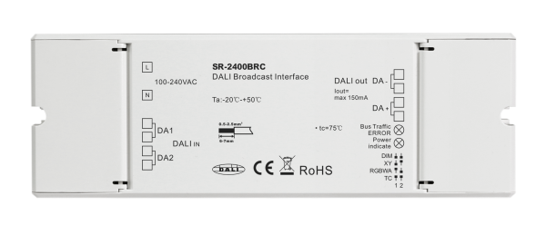 DALI Broadcast Module for DT6 DT8 DALI System SR-2400BRC