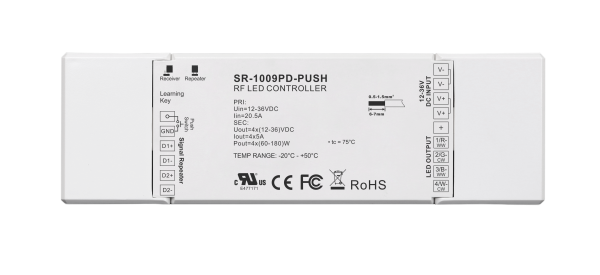 5A 4CH Constant Voltage RF Receiver SR-1009NPD-PUSH