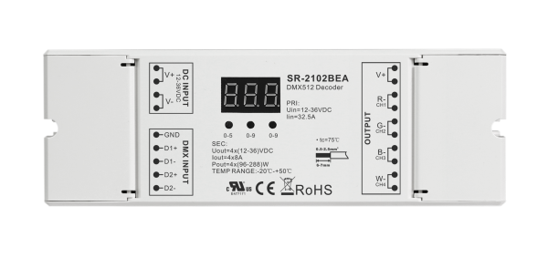 Constant Voltage DMX512 Decoder SR-2102BEA