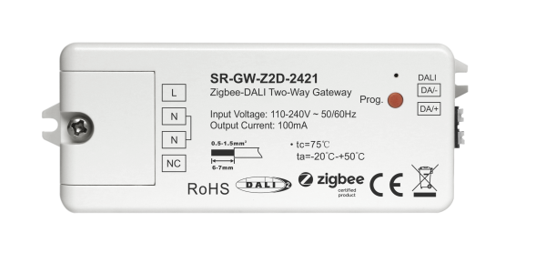 Zigbee DALI Controller SR-GW-Z2D-2421