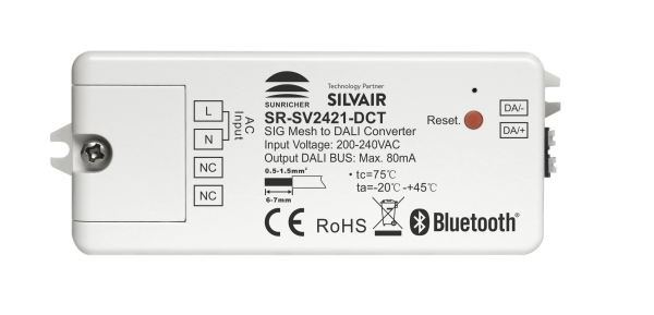 Sivair SIG Mesh To DALI DT8 CCT Converter SR-SV2421-DCT