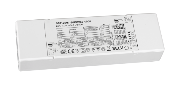 30W 1 Channel Constant Current 0/1-10V LED Driver SRP-2007-30CC250-1000