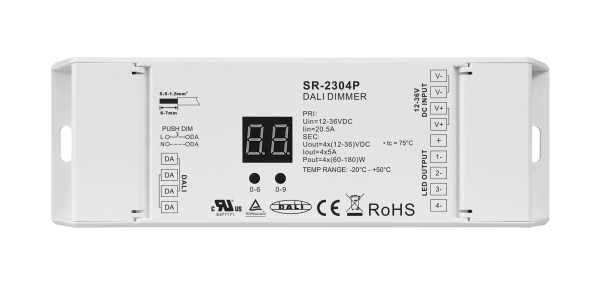 Universal Series DALI Dimmer with Four Channels SR-2304P