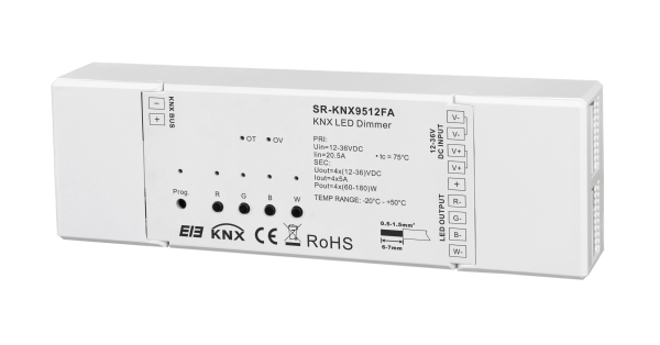 Easy Connection RGBW KNX Controller SR-KNX9512FA