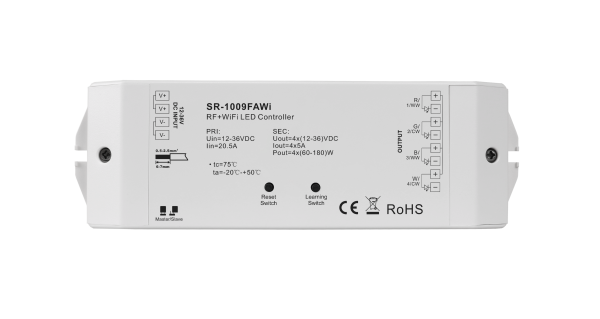 5A 12-36V Constant Voltage RF&WiFi Controller SR-1009FAWi