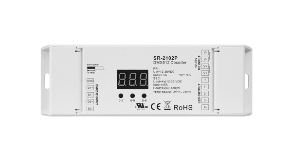 Easy Connection Constant Voltage DMX512 Decoder SR-2102P
