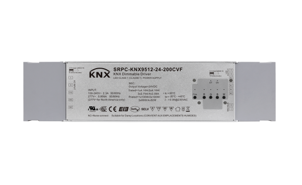 4 Channels Constant Voltage 200W KNX LED Dimming Driver SRPC-KNX9512-24-200CVF