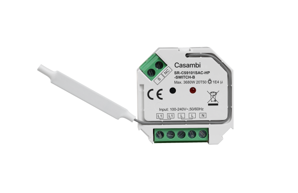 16 Amps Casambi Relay On Off Light Device SR-CS9101SAC-HP-SWITCH-B
