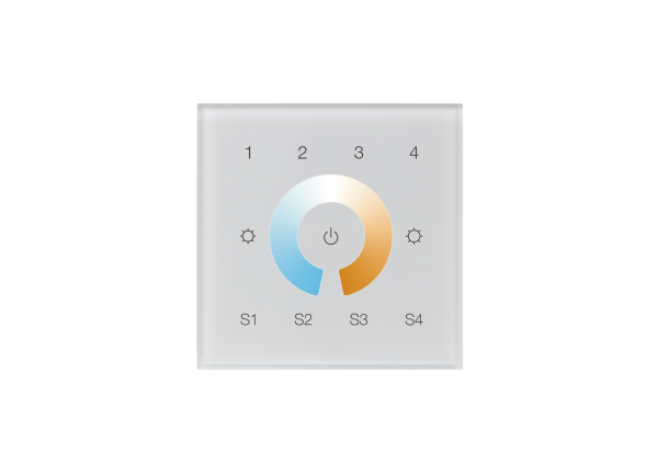 Dual Color Multi Groups DT8 DALI Touch Controller SR-2300TR-G4-CCT-EU