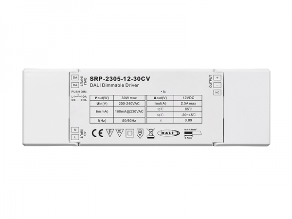 30W DALI LED Driver(Constant Voltage) SRP-2305-12-30CV