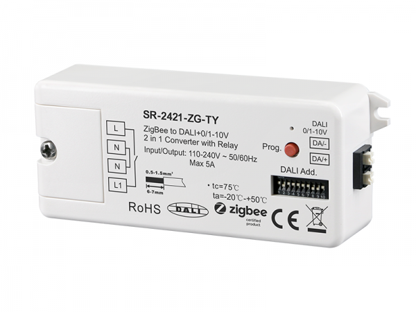 Zigbee to DALI+0/1-10V 2 in 1 Converter SR-2421-ZG-TY 