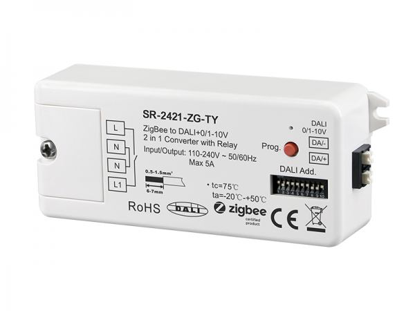 高い素材 to Zigbee DALI+0/1-10V SR-2421-ZG-TY Converter 1 in 2 本体