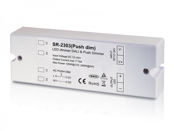 1 Channel Constant Voltage DALI Dimmer & Push Dim SR-2303 (Push Dim)
