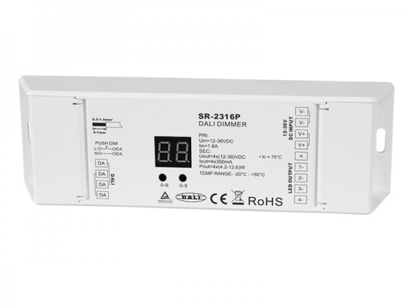 Universal Series DALI Dimmer with Four Channels SR-2316P