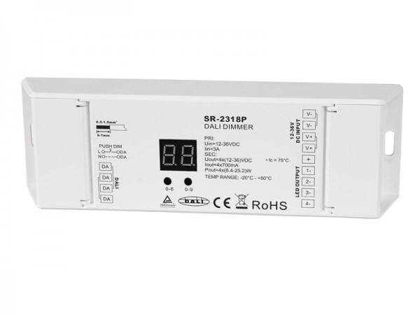 Universal Series DALI Dimmer with Four Channels SR-2318P