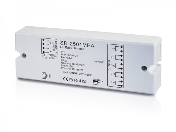 4 Channel Constant Voltage Dual Color RF Controller SR-2501MEA