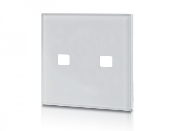 Ultra Slim 2-Key Glass KNX Touch Panel SR-KN9551T2