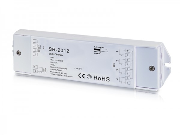 4 Channel Constant Current 0/1-10V Dimmer SR-2012