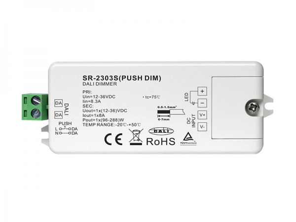 Constant Voltage 1 Channel DALI Dimmable SR-2303s (Push Dim) 