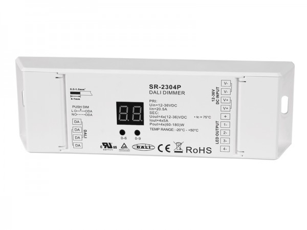 Universal Series DALI Dimmer with Four Channels SR-2304P