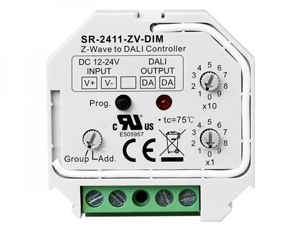 Z-Wave To DALI DT6 Controller SR-2411-ZV-DIM
